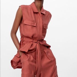 Zara Vest with Pockets in Orange